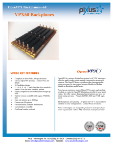 VPX60 Backplanes - Pixus Technologies