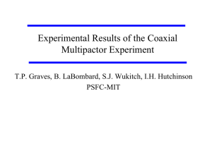 Experimental Results of the Coaxial Multipactor Experiment (CoMET)