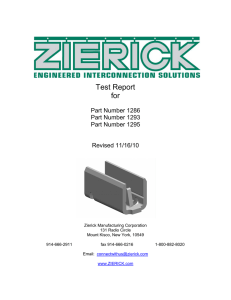 Test Report for - Zierick Manufacturing Corporation