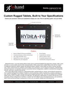 Custom Rugged Tablets, Built to Your Specifications