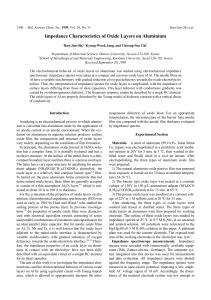 Impedance Characteristics of Oxide Layers on