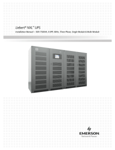 Liebert® NXL™ UPS - Emerson Network Power