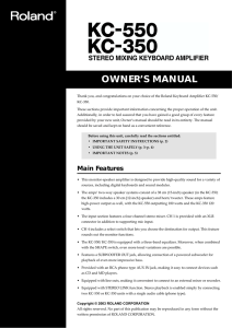 Read the Roland KC-350 Owner`s Manual