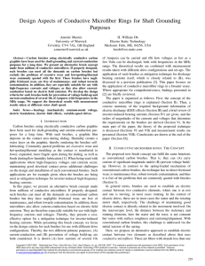 Design Aspects of Conductive Microfiber Rings for Shaft Grounding