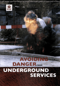 Avoiding danger from underground services