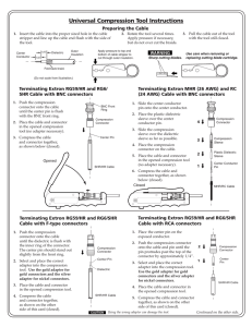 Compression Tool Instruction Card