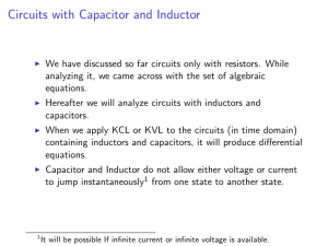 Circuits with Capacitor and Inductor