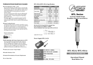 ASG Mini Brushless Screwdriver Operating Instructions