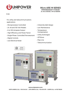 Ferroresonant Single Phase Charger – Micro ARE-M