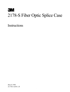 2178-S Fiber Optic Splice Case
