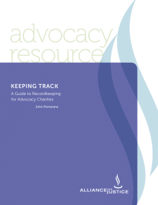 Keeping Track - Bolder Advocacy