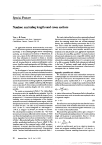 Neutron scattering lengths and cross sections (PDF