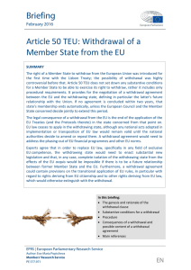 Article 50 - European Parliament