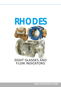 SIGHT GLASSES AND FLOW INDICATORS