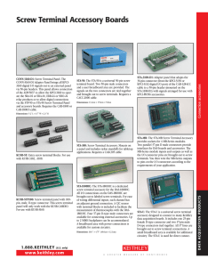 Screw Terminal Accessory Boards