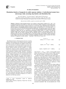 Dissolution kinetics of magnesite in acidic aqueous solution: A