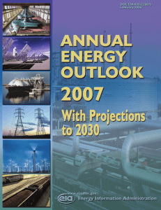 Annual Energy Outlook 2007: With Projections