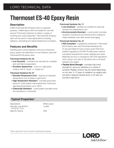 Thermoset ES-40 Epoxy Resin