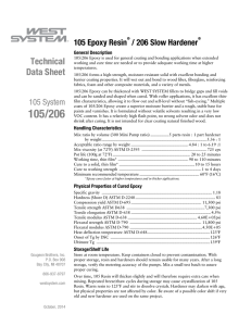 105 Epoxy Resin / 206 Slow Hardener