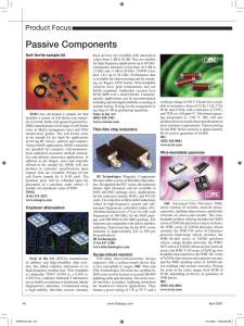Passive Components - Defense Electronics Magazine