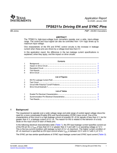 TPS6211X Driving EN and SYNC pin