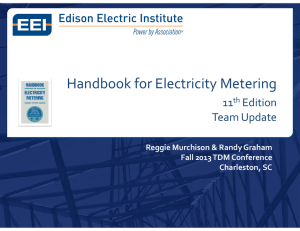Handbook for Electricity Metering