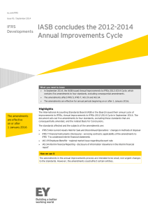 EY IFRS Developments Issue 91: IASB concludes the 2012