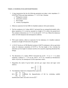 Chapter 2: Calculation of Line and Ground Parameters 1. A long