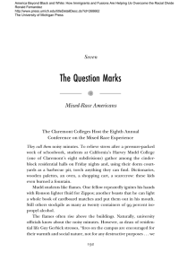The Question Marks - The University of Michigan Press