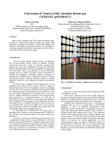 Conversion of Semi to Fully Anechoic Rooms per CENELEC