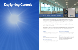 Daylighting Controls - Hubbell Control Solutions