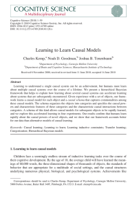 Learning to Learn Causal Models - Psychology