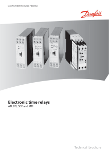 Electronic time relays