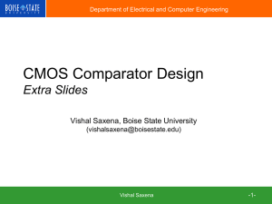 CMOS Comparator Design