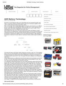 AGM Battery Technology - Sur