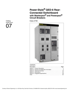 POWER-STYLE QED6 Switchboard