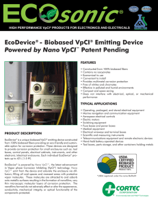 EcoDevice® - Biobased VpCI® Emitting Device Powered by Nano