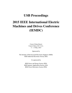2015 IEEE International Electric Machines and Drives Conference