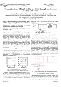 Comparative Study of Hard Switching and Soft Switching Boost