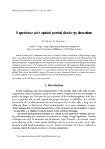 Experience with optical partial discharge detection