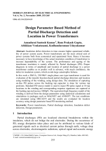 Design Parameter Based Method of Partial Discharge Detection and