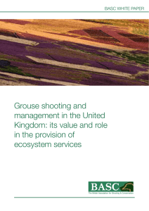 Grouse shooting and management in the United Kingdom: its value