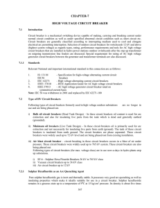 CHAPTER-7 HIGH VOLTAGE CIRCUIT BREAKER