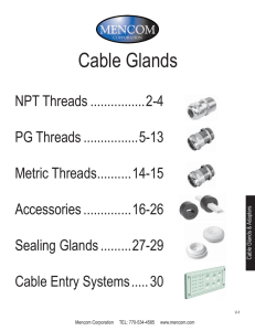 Cable Glands - Mencom Corporation