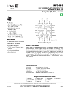 RF2483 - RFMD.com