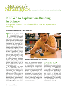 KLEWS to - National Science Teachers Association