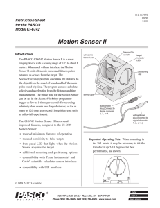 Motion Sensor II