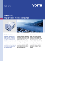 IPH catalog, High-pressure internal gear pumps