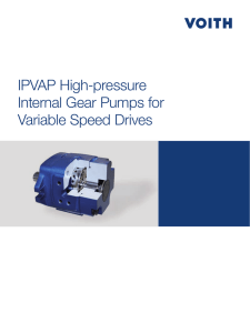 IPVAP High-pressure Internal Gear Pumps for Variable