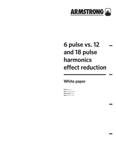 6 pulse vs. 12 and 18 pulse harmonics effect reduction